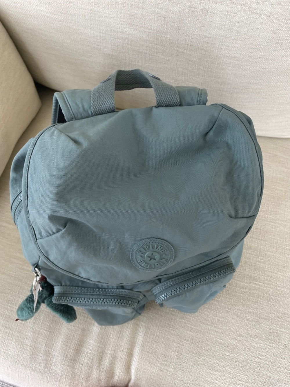 Kipling Fiona Teal Lightaloet Backpack Medium - Picture 5 of 16